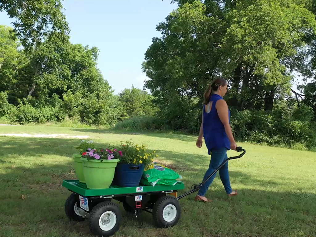 FLATBED CART Battery Powered with Hitch System