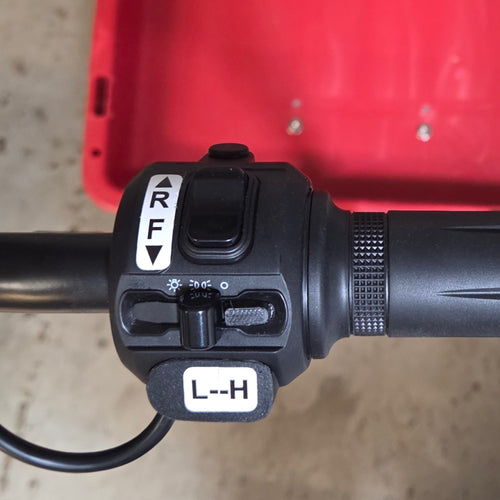 Cart handlebar controls for forward reverse speed