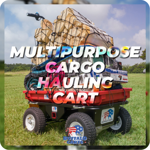Buffalo Cart stacked as multipurpose cargo hauler