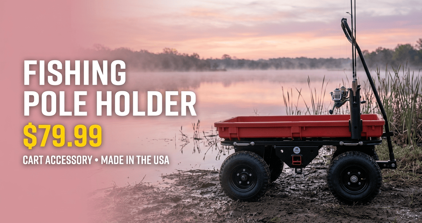 Fishing Pole Holders for Hunting Carts